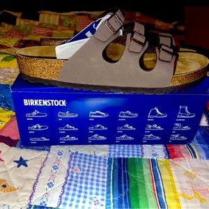 Birkenstock Florida, Color is called Mocha, soft foot NIB Tags, Size regular 43